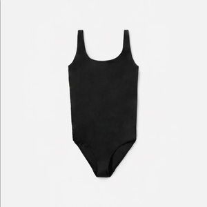 Everlane Tank Bodysuit, Medium, Black, NWT